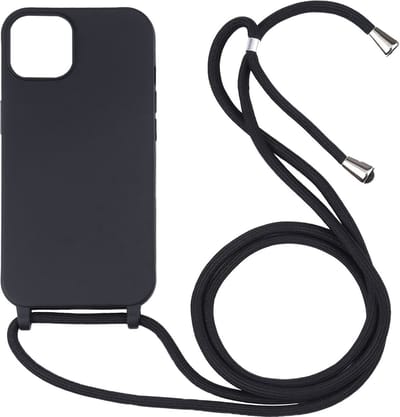 New Age Devi - Backcover Shockproof Hoesje Met Koord - Geschikt voor iPhone X Zwart - Telefoonhoesje - Smartphonehoesje - Zonder Screen Protector