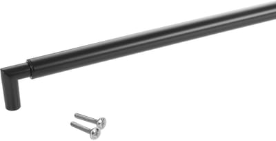 SOTECH meubelgreep leuninggreep E9 echt roestvrij staal zwart mat BA 480 mm / Ø 16 mm met metalen sokkels