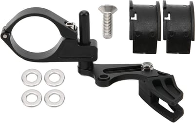 Fiets Kettinggeleider - Kettingbeschermer - Fietsen Onderhoud - Lichtgewicht Aluminium - 63g - Zwart