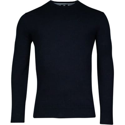 Baileys Trui Pima Cotton Crew Neck Uni Color Single Knit Navy / male