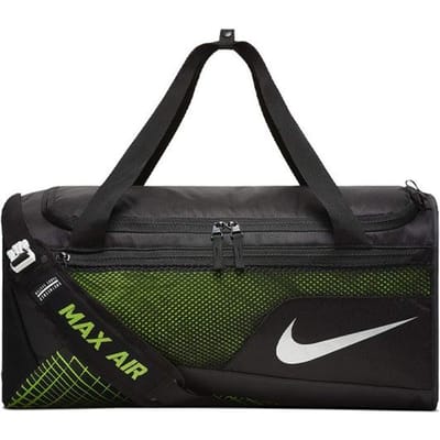 Nike Max Air Ritssluiting Mesh Logo Print Grote Capaciteit Reistas Sportschooltas Unisex tassen Zwart BA5475-010 Black