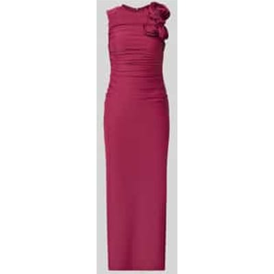 Cocktailjurk met florale applicaties model 'DONA'
