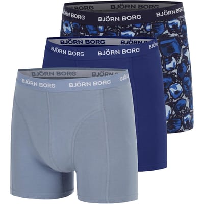 Björn Borg Cotton Stretch Boxershorts Heren (3-pack) - Maat S