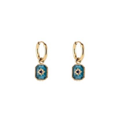 Bijoutheek Oorhangers Aqua Stellaris Goud