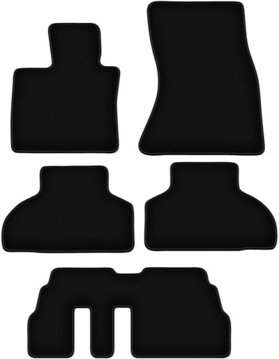 BASIC zwarte veloursmatten voor: BMW X5 F15 7-zits (2013-)