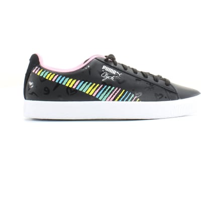 Puma Clyde x Bradley Theodore Zwart Leer Heren Veterschoenen 369555 01