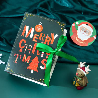 Boîtes à bonbons de Noël en forme de livre Sacs de Noël Père Noël Coffret cadeau Navidad Natal Noel Décoration de fête