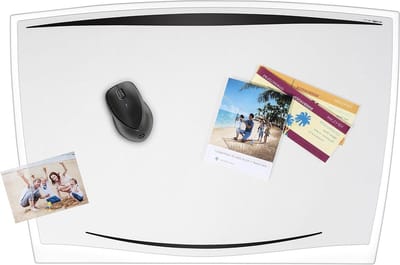 Bureauonderlegger - Bureau mat - Bureau organiseren - Transparante folie - 656 x 448 mm - Zwart