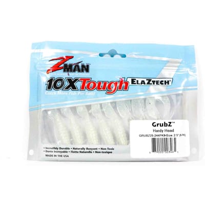 Zman Zacht kunstaas GrubZ 2,5 inch 8/pak Hardy Head (3465)