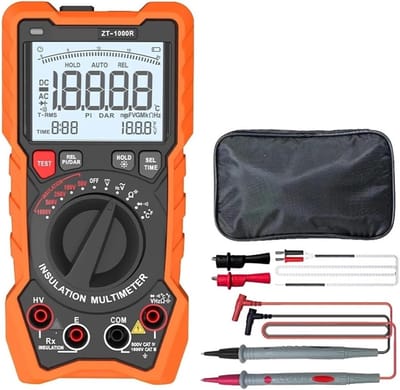 Isolatieweerstandstester - Megohmmeter Multimeter - Elektrisch Testen - 1000V Hoge Precisie - Digitaal Display