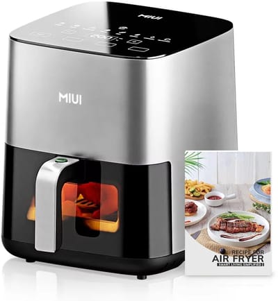 Studio Lyma Airfryer - Hetelucht friteuse - 5 liter - Met stoomfunctie - Ontdooistand - Kijkvenster - 80ºC tot 200ºC - PFAS vrij