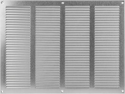 Ventilatie Rooster - Lucht Uitlaat - Ventilatie Verbeteren - Ingebouwd Insectenscherm - 40 x 30 cm - Zilverkleurig