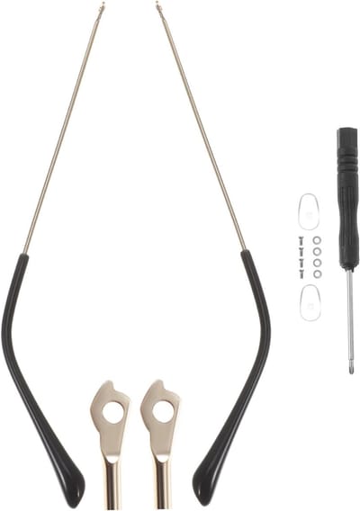 Bril Reparatie Set - Bril Onderdelen - Bril Onderhoud - Universele Pasvorm - 14 cm Lengte - Goud