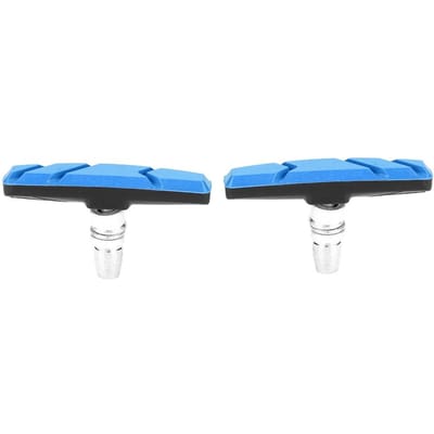 1 Paire Vélo Cyclisme VTT Porte-Étriers de Frein Patins Chaussons Blocs en Caoutchouc Bleu bleu
