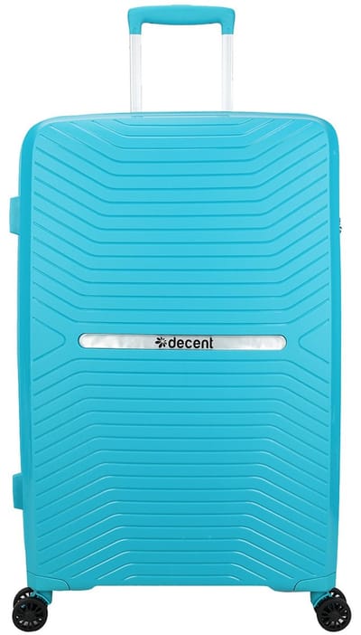 Decent CROSS-ONE Grote maat koffer 76x47x28 – Reiskoffer met wielen - Lichtgewicht koffer – Reiskoffer groot - Veilig TSA Cijferslot – Lichtblauw