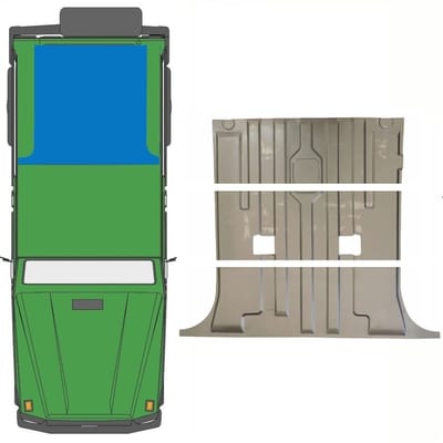 Reparatiepaneel achter vloer voor Mercedes G-Class W460 W461 W463 1979-2017