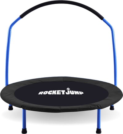 RocketJump - Fitness trampoline - 91cm - Belastbaar tot 100 kg - Hometrainer - Sport Trampoline - Zwart