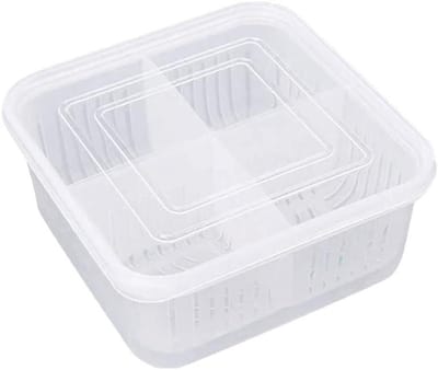 Voedselopslag Containers - Opbergdozen Keuken - Verse Producten Bewaren - Met 4 Compartimenten - Niet Gespecificeerd - Transparant