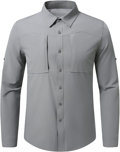 YOUTHUP Heren Longsleeve Overhemd - Reverskraag en Knopen op de Armen - S