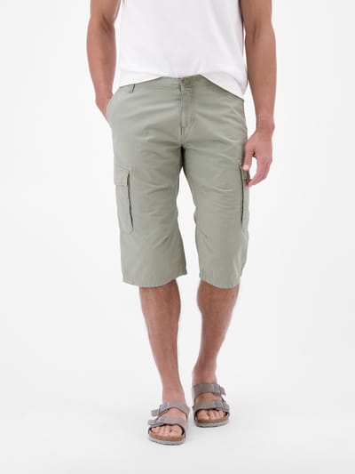 LERROS Bermuda met cargozakken, lang model , Maat: 31 , Kleur: TINTED GREY , 100% katoen