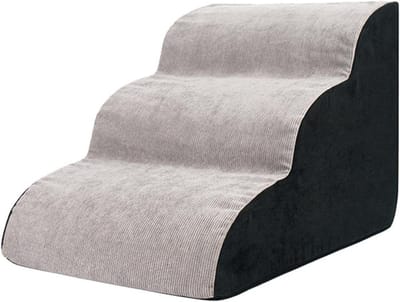 Hondentrapje Schuimrubber - Hondenoprit 3 Niveaus - Hulp voor Huisdieren - Afneembare Jas Ademend - 40x55x35cm