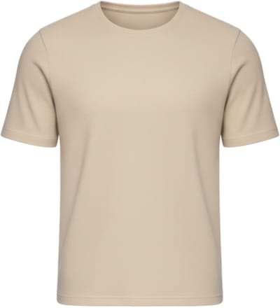 OMBRE T-shirt - Korte Mouw - Effen Zand S