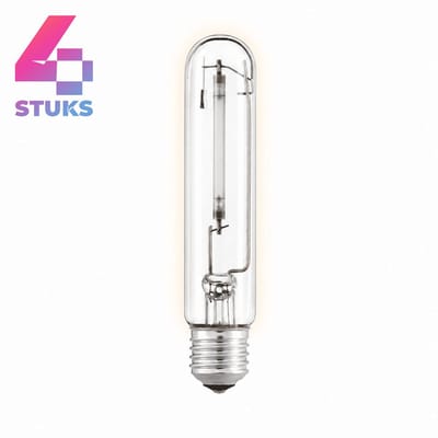 4x T-shape Gasontladingslamp E27 - 70W - Warm Wit Licht (2200K) - 6650 lm - 28 jaar - Dimbaar - SON-T / NAV-T / MSTSON-TPIA Plus