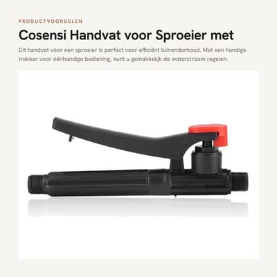 Dailygoods- Drukspuit Handgreepschakelaar - Tuinsproeier - Ongediertebestrijding - Kunststof - 40psi-100psi - 190 mm Lengte