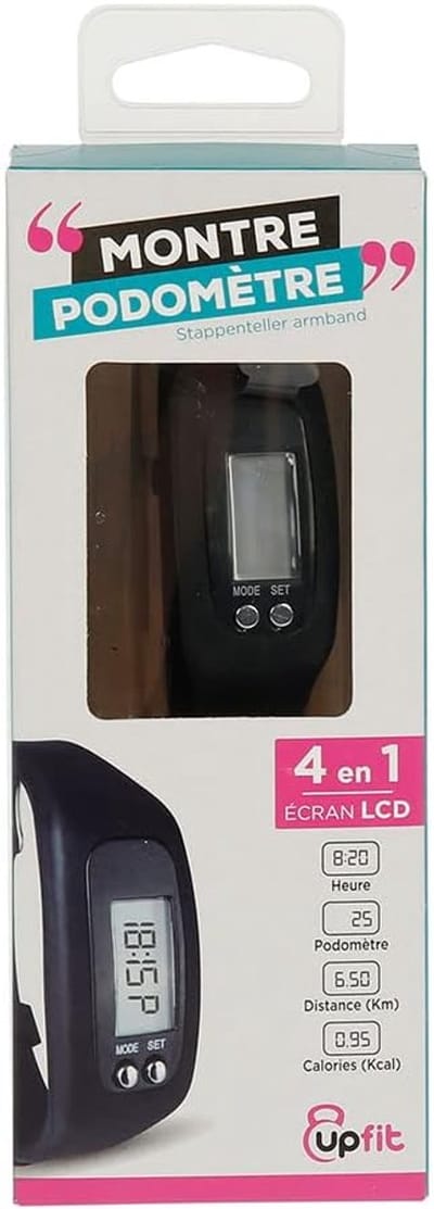 Stappenteller - Activiteitstracker - Dagelijkse Beweging - Eenvoudig te Bediennen - 5x7x20.2cm - Zwart