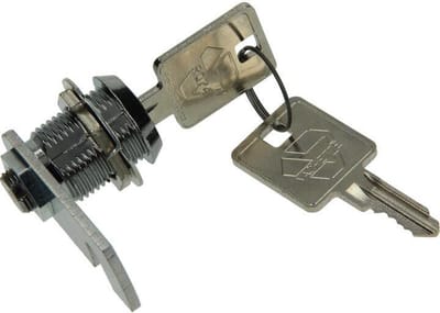 Brievenbusslot cilinder chroom 20mm