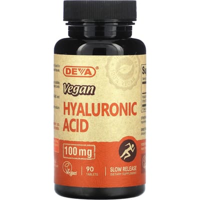 Deva, Acide Hyaluronique Végétalien, 100 mg, 90 comprimés