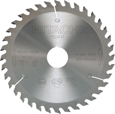 Hitachi Cirkelzaagblad voor hout  160x20mm 48t752408