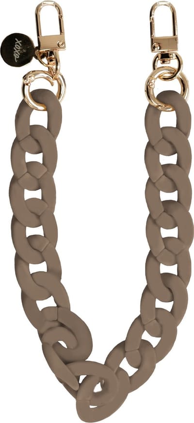 xoxo Wildhearts telefoonkoord - Vacay Bae - Kort koord - Geschikt voor iPhone - Geschikt voor Samsung - Universeel - Phone cord - Telefoonketting - Koord voor telefoon - Telefoon hanger ketting beige
