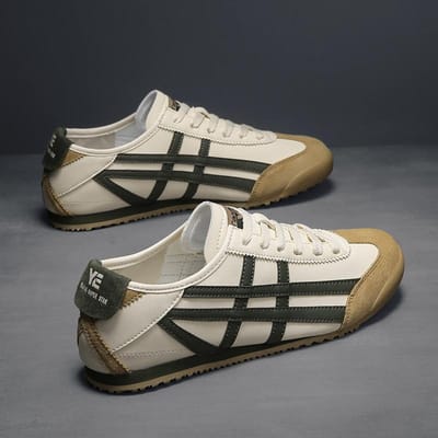 Nieuwe Forrest Gump Schoenen Herenschoenen Bijpassende Kleine Witte Schoenen Heren Retro Sport Casual Mode Enkele Voet Buiten Herenschoenen 38 beige