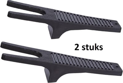 Relaxpets 2-Pack Laarzenknecht met Hielbescherming en Rubberen Voetveger - Gemakkelijk Uittrekken - Duurzaam - Zwart