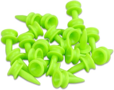 Golf tees gemengde maten - plastic kasteel tees - 120 stuks - duurzaam en lichtgewicht - ShopVlot