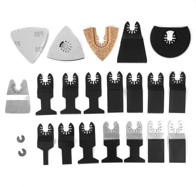 Oscillerende Zaagbladen - Multitool Accessoires - Zagen en Polijsten - Geïntegreerde Lengtemarkeringen - 26 Delige Set - Metaal