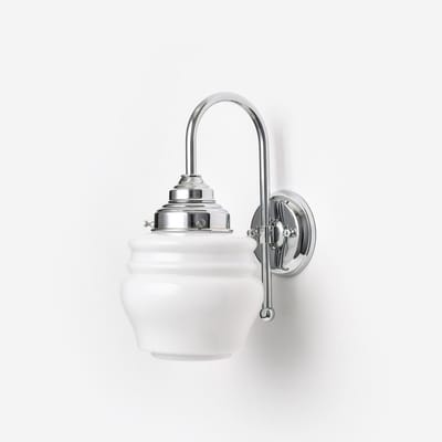Wandlamp Bloemknop Meander Chroom - Art Deco Trade