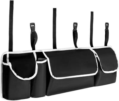Dailygoods- Kofferorganizer met 4 Compartimenten - Auto Organizer - Koffer Organizer - Duurzaam Materiaal - Verstelbare Bevestiging - Ideaal voor Gereedschap en Keukenaccessoires