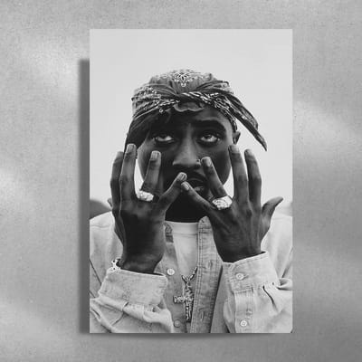 Tupac - 2pac - Metalen Poster - 40x60cm