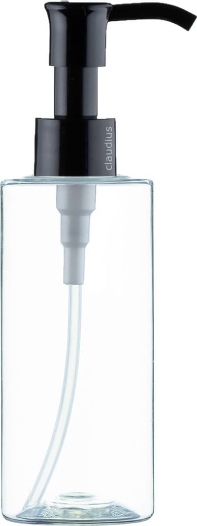 Lege Plastic Fles 50 ml PET Transparant - met zwarte lotionpomp - set van 10 stuks - navulbaar - leeg