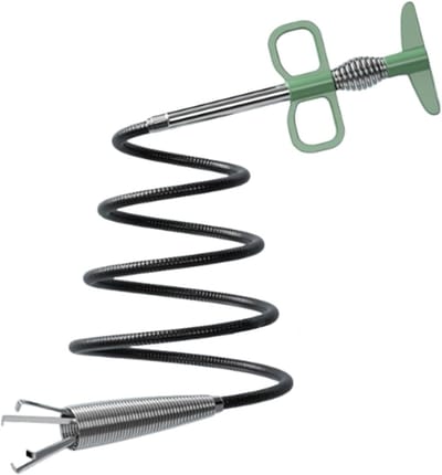 Afvoerslang Ontstopper - Leidingreiniger Haarverwijderaar - Verstoppingen Verhelpen - Flexibele Klauw - 2 Meter - Zwart