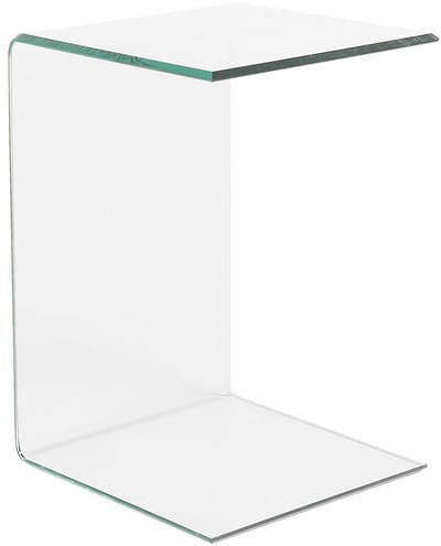 LOURDES - Bijzettafel - Transparant - Veiligheidsglas