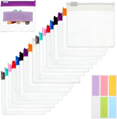 Compacte sieradentas voor op reis met 18 vakken, herbruikbare pillenorganizer en medicijnhouder, ideaal voor handtas en vakantie