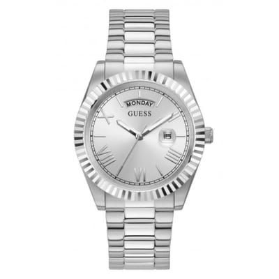 Guess Connoisseur GW0265G6 Horloge - Staal - Zilverkleurig - Ø 41 mm