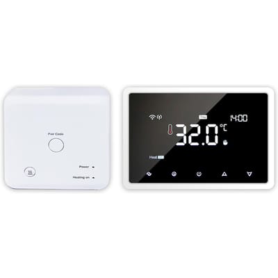 Thermostat intelligent Wi-Fi Thermostat programmable avec récepteur RF Style de table à montage mural APP blanc
