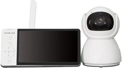 Babyfoon met Camera - Kindbewaking Monitor - Babykamer Bewaken - 10x Zoomfunctie - 5 inch Scherm - Wit