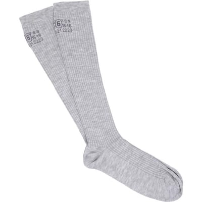 Maison Margiela Mm6 Nummering Logo Kniehoge Sokken S52tl0038 M13244 856 S52TL0038 M13244 856 (M) gray