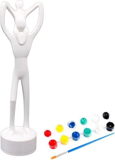 Vaderdag | 'The Dad Trophy' | 27CM | Inclusief Verfset | Verjaardag | Trofee | Standbeeld | Uniek Cadeau