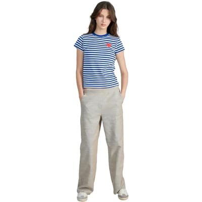 Rechthoekige broek met decoratief motief vrouw 24 Colours